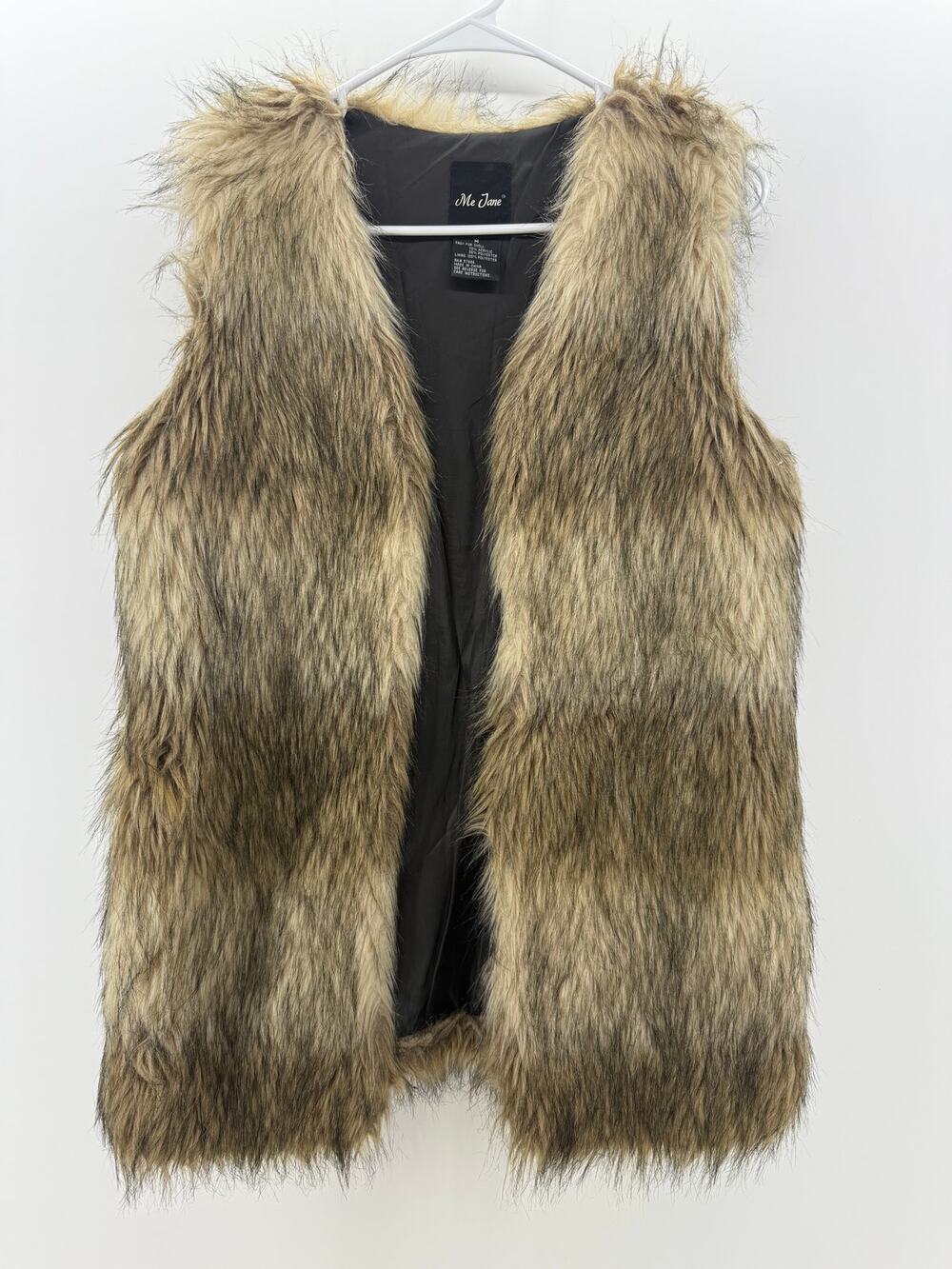 Faux Brown Fur Vest Medium